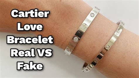 love bracelet cartier fake vs real|cartier love bracelet used authentic.